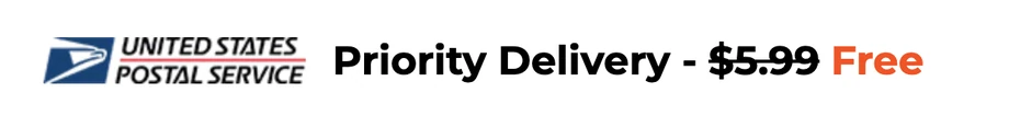United States Postal Service Priority Delivery - $5.99 Free